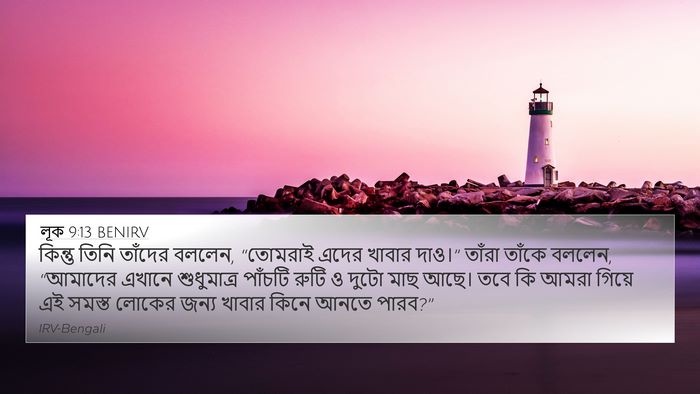 লূক 9:13 BENIRV Bible Verse Image