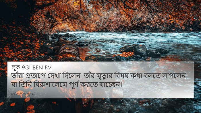 লূক 9:31 BENIRV Bible Verse Image