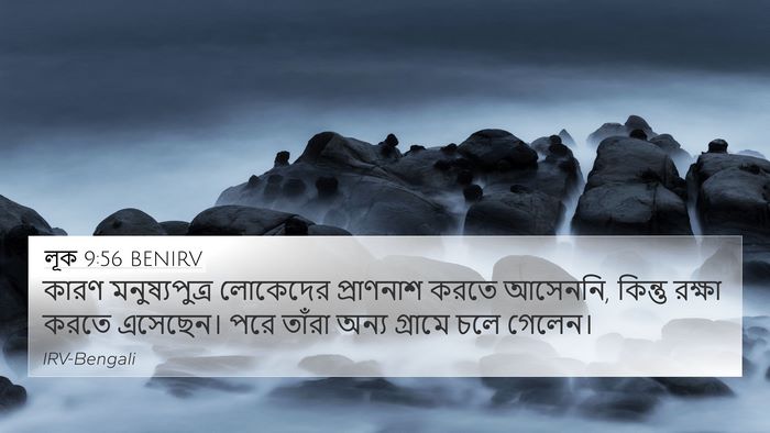 লূক 9:56 BENIRV Bible Verse Image