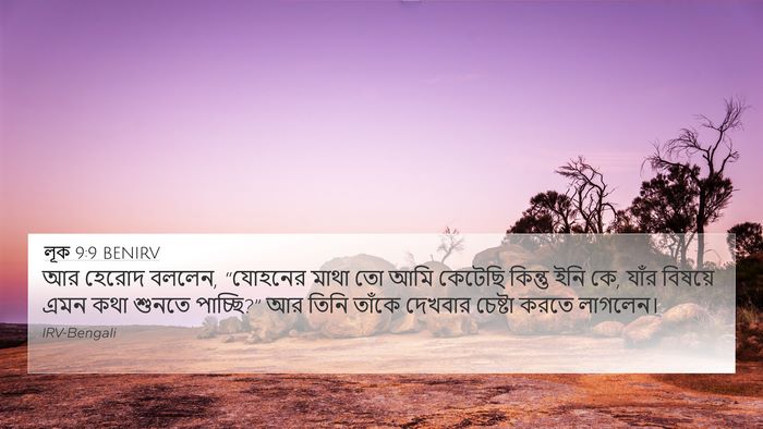লূক 9:9 BENIRV Bible Verse Image