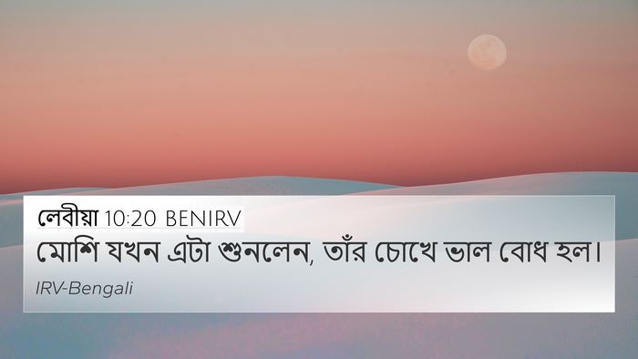 লেবীয়া 10:20 BENIRV 4K Wallpaper - মোশি যখন এটা - 4K Wallpaper Bible Verse