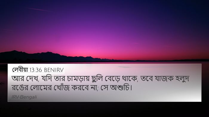 লেবীয়া 13:36 BENIRV Bible Verse Image
