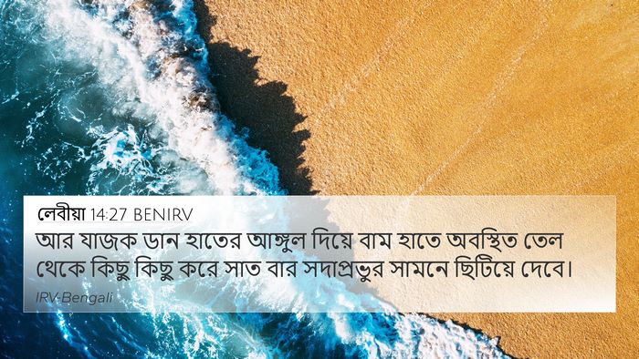 লেবীয়া 14:27 BENIRV Bible Verse Image