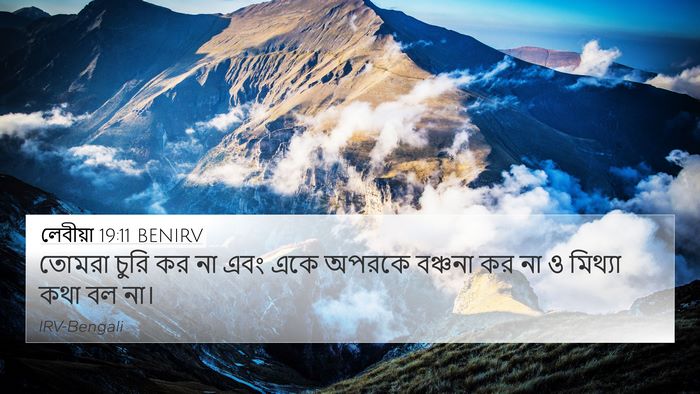 লেবীয়া 19:11 BENIRV Bible Verse Image