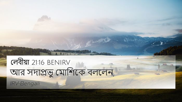 লেবীয়া 21:16 BENIRV 4K Wallpaper - আর সদাপ্রভু - 4K Wallpaper Bible Verse
