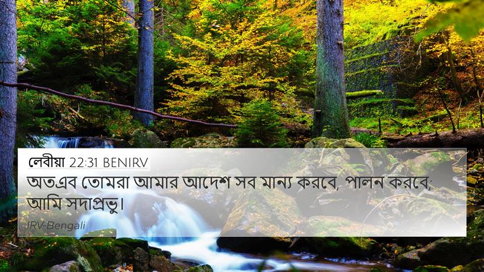 লেবীয়া 22:31 BENIRV Bible Verse Image