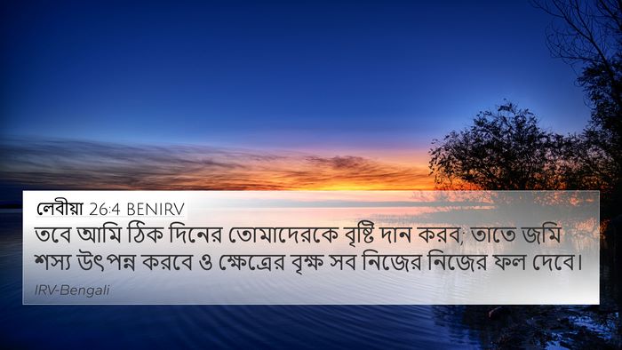 লেবীয়া 26:4 BENIRV Bible Verse Image