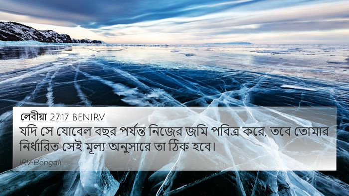 লেবীয়া 27:17 BENIRV 4K Wallpaper - যদি সে যোবেল বছর - 4K Wallpaper Bible Verse