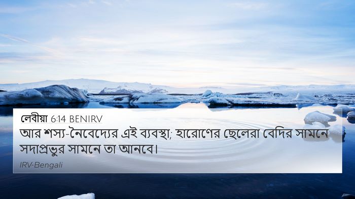 লেবীয়া 6:14 BENIRV Bible Verse Image