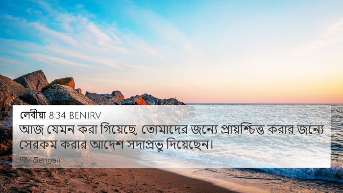 লেবীয়া 8:34 BENIRV Bible Verse Image