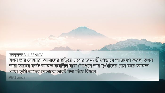 হবক্কুক 3:14 BENIRV Bible Verse Image