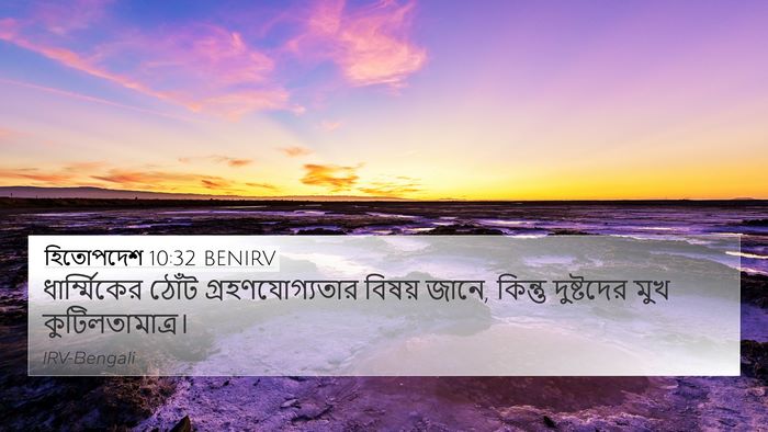 হিতোপদেশ 10:32 BENIRV Bible Verse Image