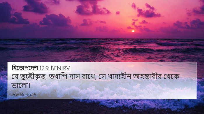 হিতোপদেশ 12:9 BENIRV Bible Verse Image