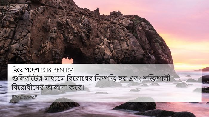 হিতোপদেশ 18:18 BENIRV Bible Verse Image