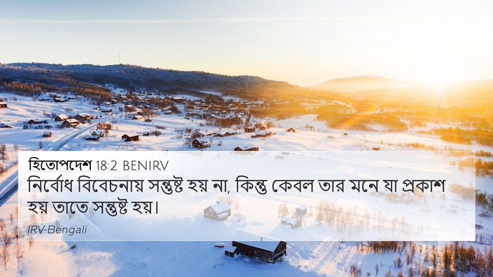 হিতোপদেশ 18:2 BENIRV Bible Verse Image