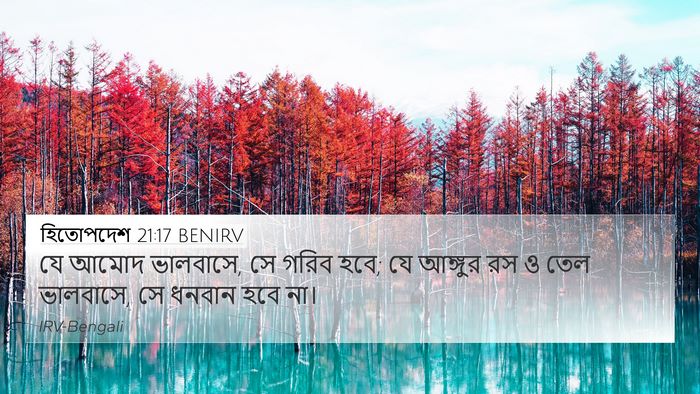 হিতোপদেশ 21:17 BENIRV Bible Verse Image
