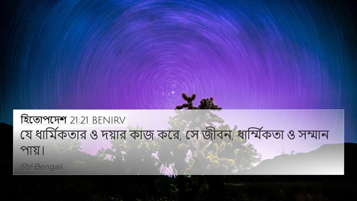 হিতোপদেশ 21:21 BENIRV Bible Verse Image