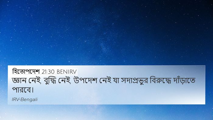 হিতোপদেশ 21:30 BENIRV Bible Verse Image