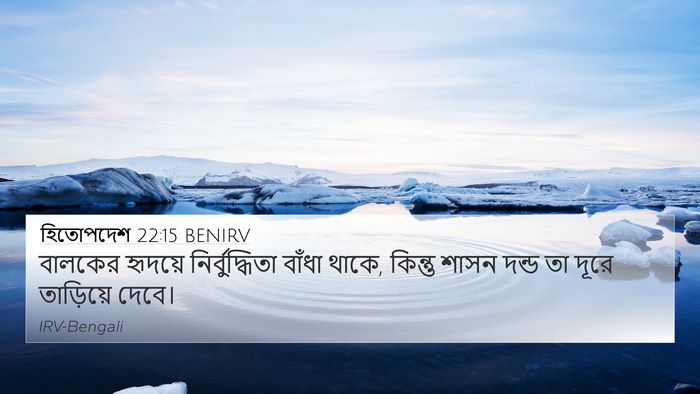 হিতোপদেশ 22:15 BENIRV Bible Verse Image
