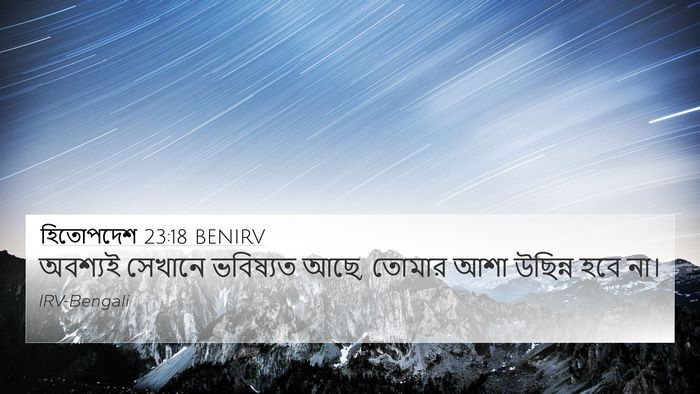 হিতোপদেশ 23:18 BENIRV 4K Wallpaper - অবশ্যই সেখানে - 4K Wallpaper Bible Verse
