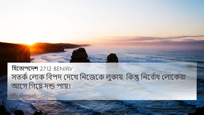 হিতোপদেশ 27:12 BENIRV Bible Verse Image