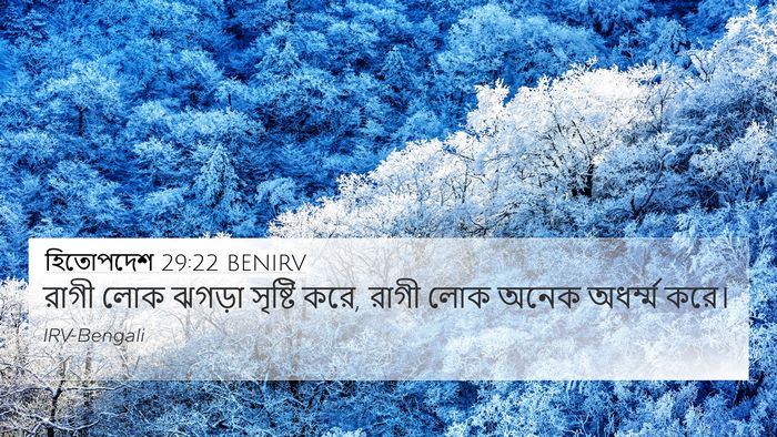 হিতোপদেশ 29:22 BENIRV Bible Verse Image