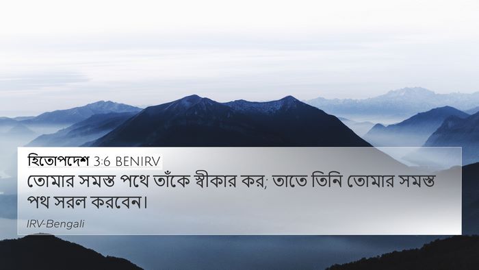 হিতোপদেশ 3:6 BENIRV Bible Verse Image