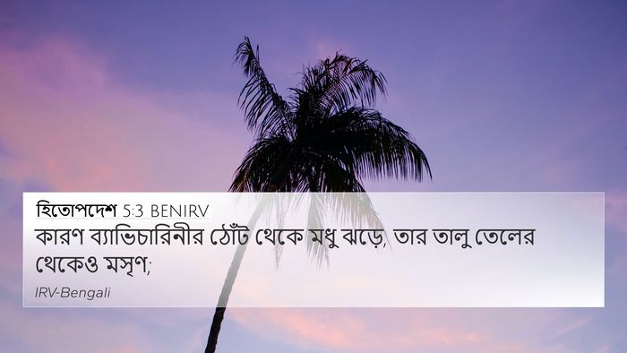 হিতোপদেশ 5:3 BENIRV Bible Verse Image