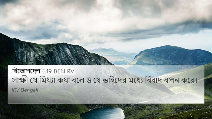 হিতোপদেশ 6:19 BENIRV Bible Verse Image