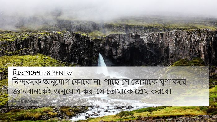 হিতোপদেশ 9:8 BENIRV Bible Verse Image