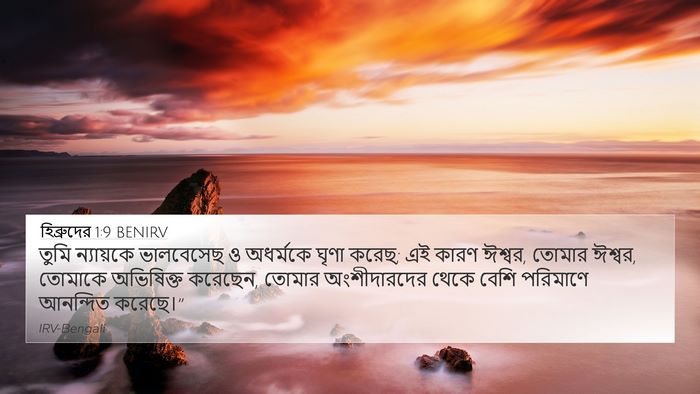 হিব্রুদের 1:9 BENIRV Bible Verse Image