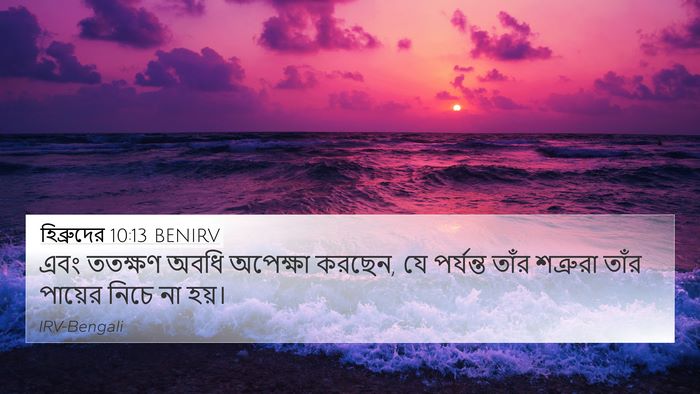 হিব্রুদের 10:13 BENIRV Bible Verse Image