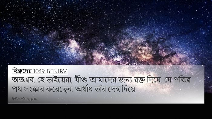 হিব্রুদের 10:19 BENIRV Bible Verse Image
