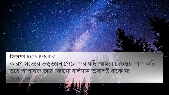 হিব্রুদের 10:26 BENIRV Bible Verse Image