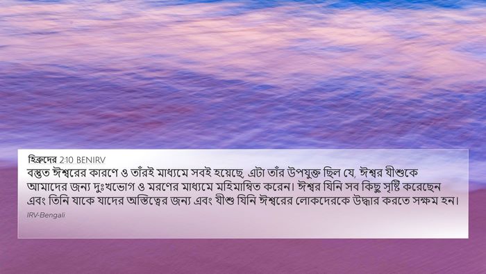 হিব্রুদের 2:10 BENIRV Bible Verse Image