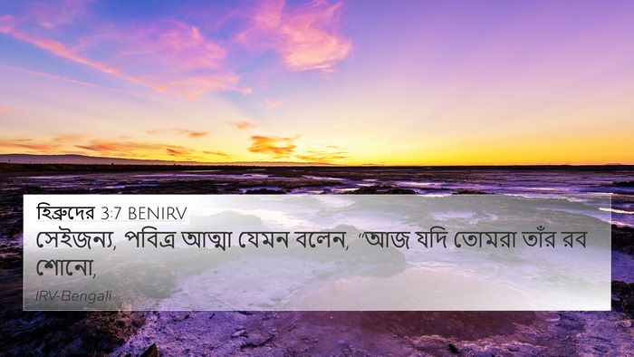 হিব্রুদের 3:7 BENIRV Bible Verse Image
