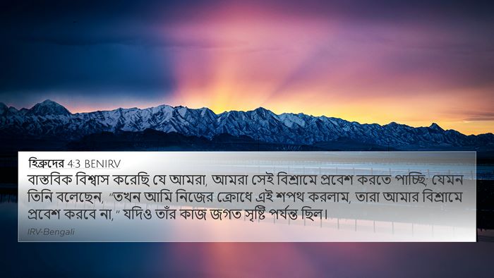 হিব্রুদের 4:3 BENIRV Bible Verse Image