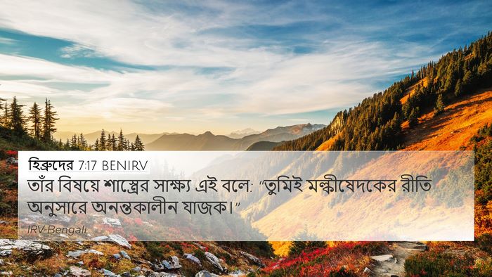 হিব্রুদের 7:17 BENIRV Bible Verse Image