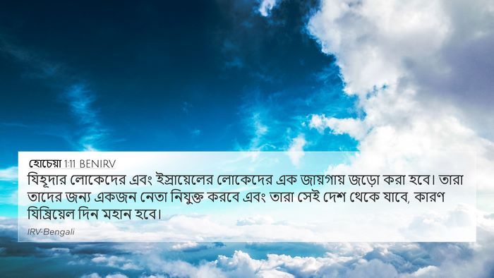 হোচেয়া 1:11 BENIRV Bible Verse Image