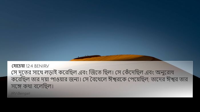 হোচেয়া 12:4 BENIRV Bible Verse Image