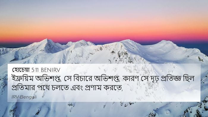 হোচেয়া 5:11 BENIRV Bible Verse Image