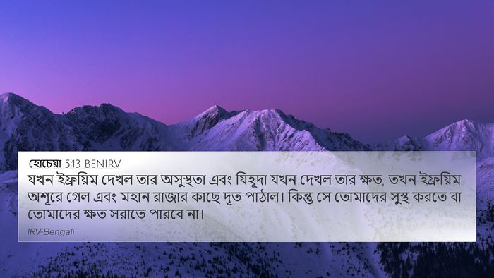 হোচেয়া 5:13 BENIRV Bible Verse Image