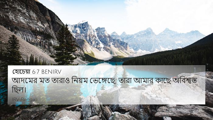 হোচেয়া 6:7 BENIRV Bible Verse Image