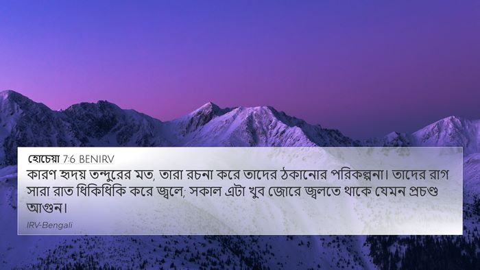 হোচেয়া 7:6 BENIRV Bible Verse Image