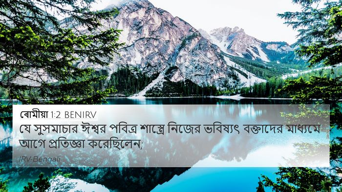ৰোমীয়া 1:2 BENIRV Bible Verse Image