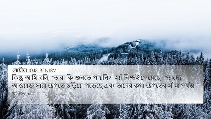 ৰোমীয়া 10:18 BENIRV Bible Verse Image