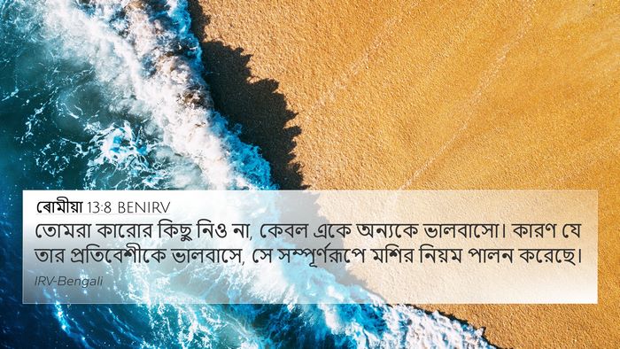 ৰোমীয়া 13:8 BENIRV Bible Verse Image