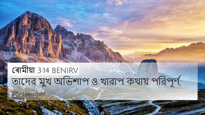 ৰোমীয়া 3:14 BENIRV Bible Verse Image