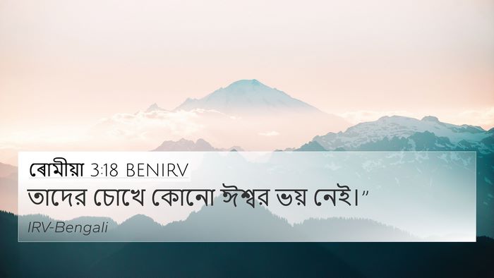 ৰোমীয়া 3:18 BENIRV Bible Verse Image