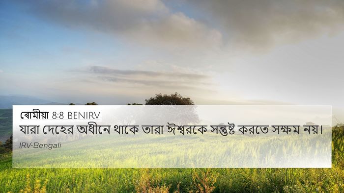 ৰোমীয়া 8:8 BENIRV Bible Verse Image